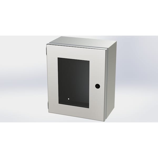 Saginaw Control & Engineering 316 Stainless Steel Electrical Enclosures, 12 in H, 6 in D, 10 in W, NEMA 3R, 4, 4X, 12, 13, Hinged - SCE-1210ELJWSS6