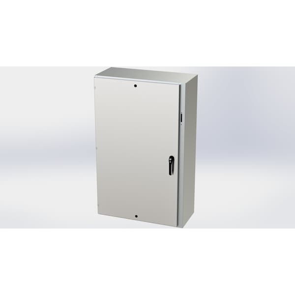 Saginaw Control & Engineering 316 Stainless Steel Electrical Enclosures, 60 in H, 16 in D, 37.38 in W, NEMA 3R, 4, 4X, 12, 13 - SCE-60XEL3716SS6LP