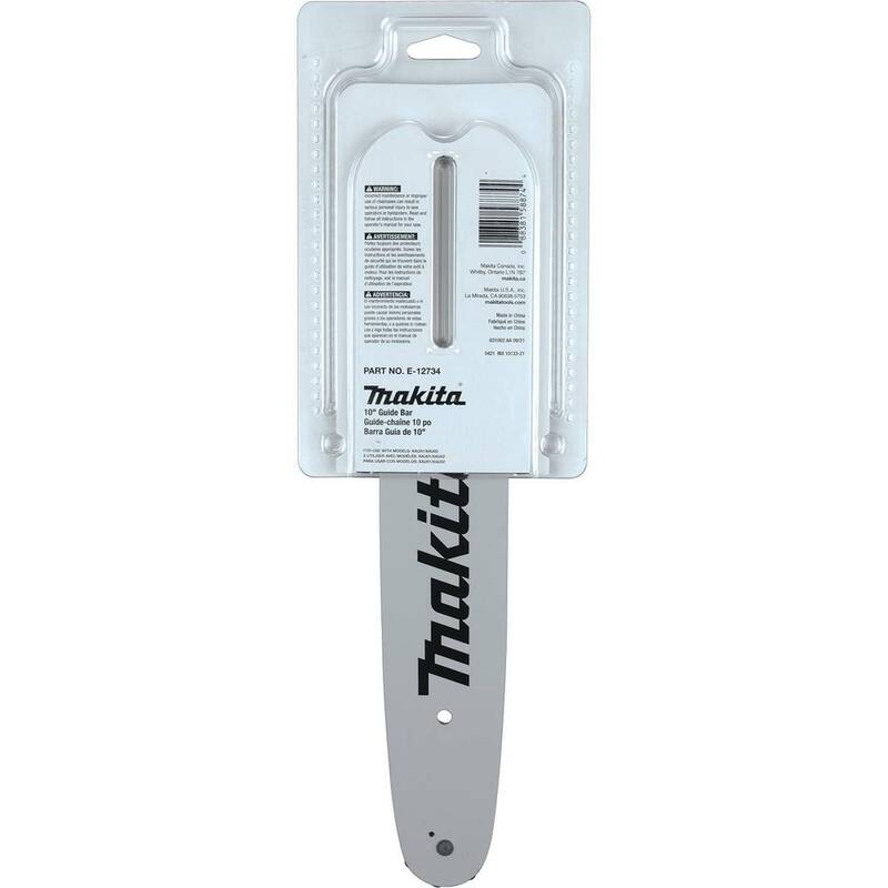 Makita 10 in. Chainsaw Bar, 3/8 in. LP, 0.050 in. - E-12734