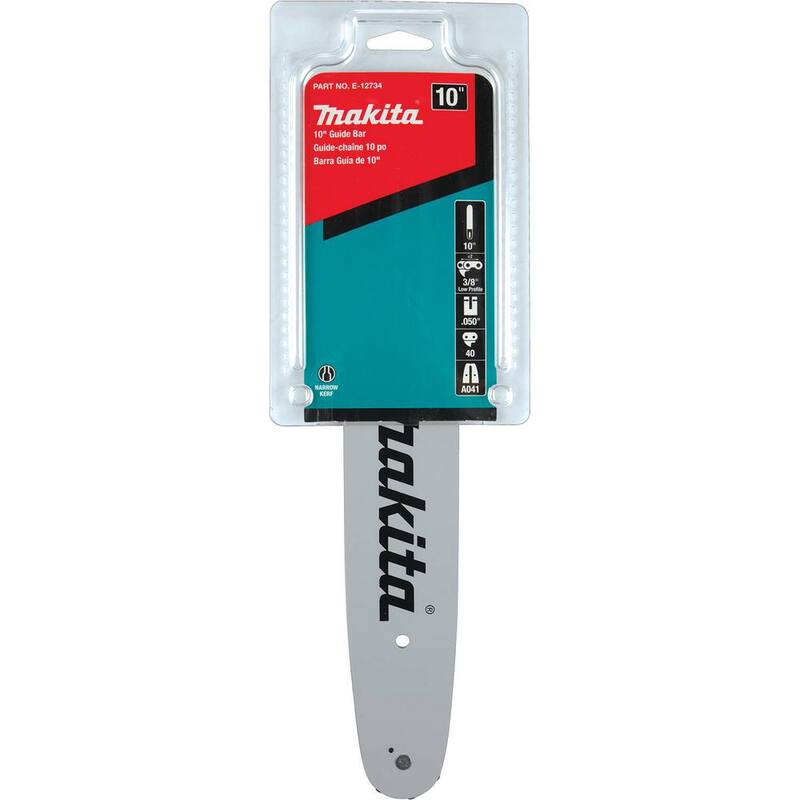 Makita 10 in. Chainsaw Bar, 3/8 in. LP, 0.050 in. - E-12734