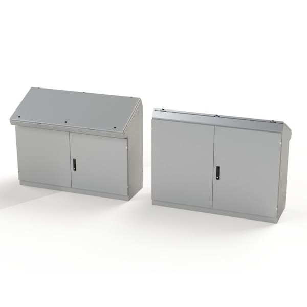Saginaw Control & Engineering Carbon Steel Electrical Enclosures, 46-1/4 in H, 18-1/2 in D, 59.88 in W, NEMA 3R, 12, 13, Hinged - SCE-466019DC