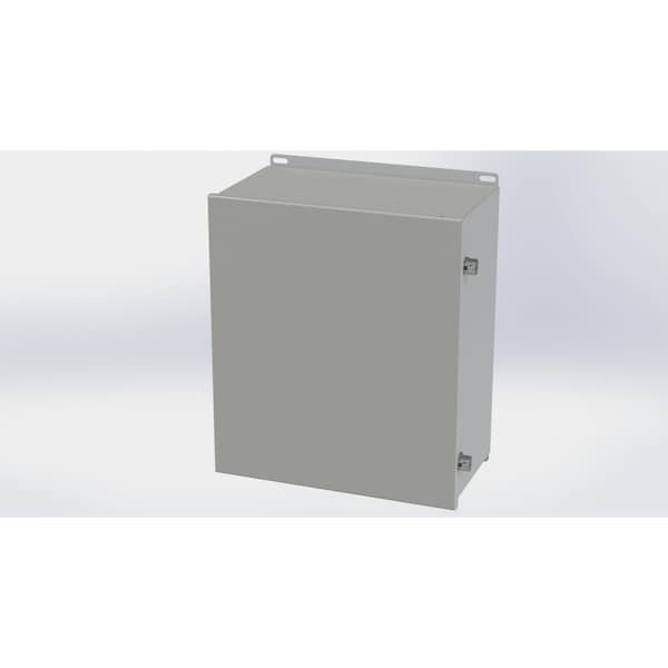 Saginaw Control & Engineering Carbon Steel Electrical Enclosures, 16.13 in H, 8 in D, 14 in W, NEMA 3R, 4, 12, 13, Hinged - SCE-16148CHNF