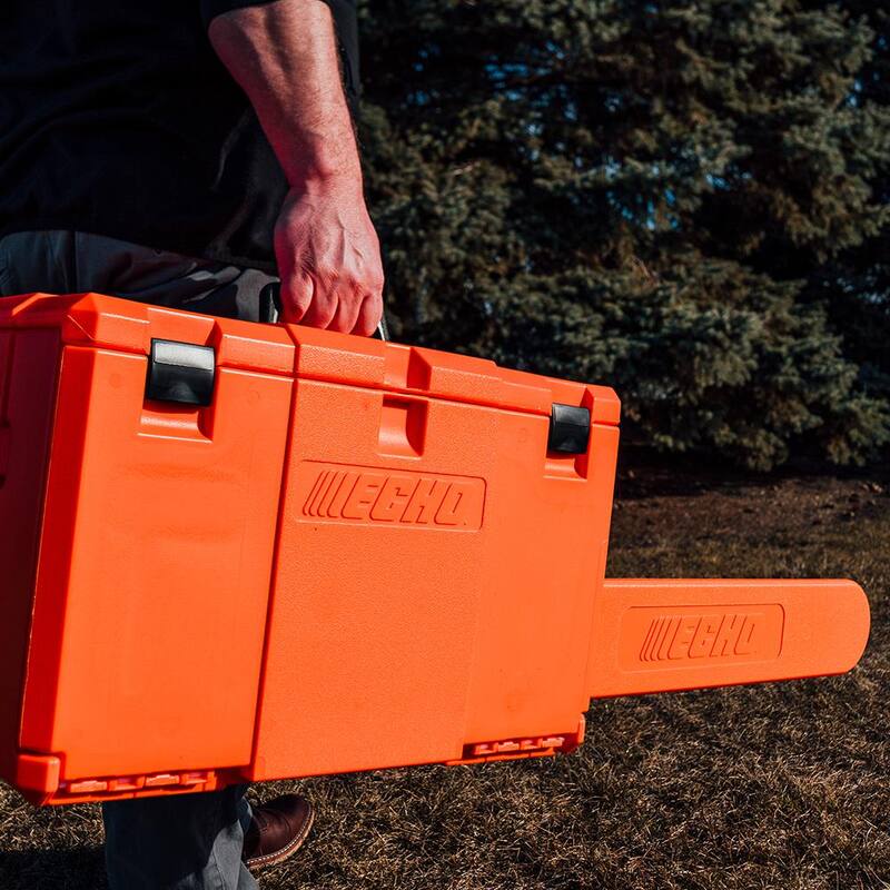 ECHO ToughChest 24 in. Chainsaw Carrying Case Tool Box with Storage for Oil and Outdoor Power Accessory Equipment - 99988801211