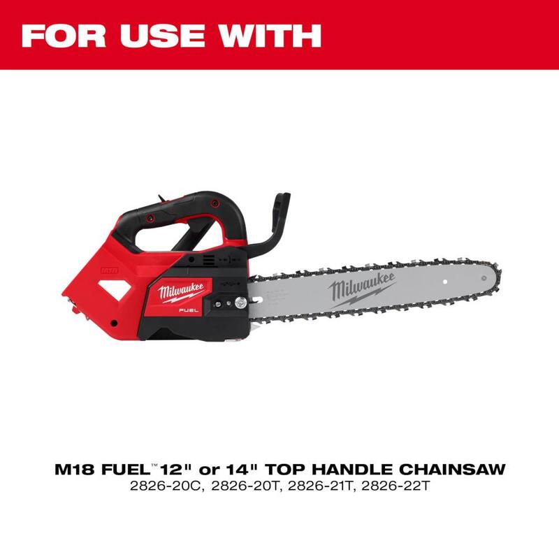 Milwaukee M18 Top Handle Chainsaw Case with 14 in. Top Handle Chainsaw Chain - 49-16-2746-49-16-2744