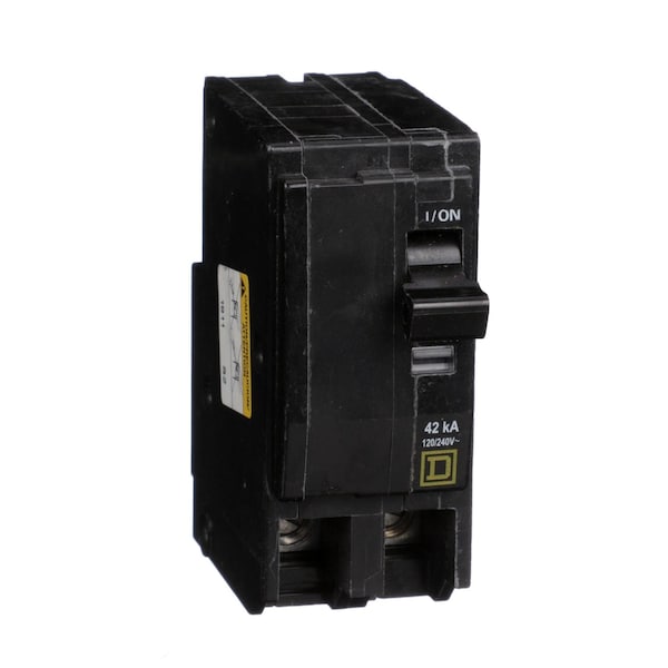 Square D Mini circuit breaker, QO, 110A, 2 pole, 120/240VAC, 42kA, plug in - QOH2110