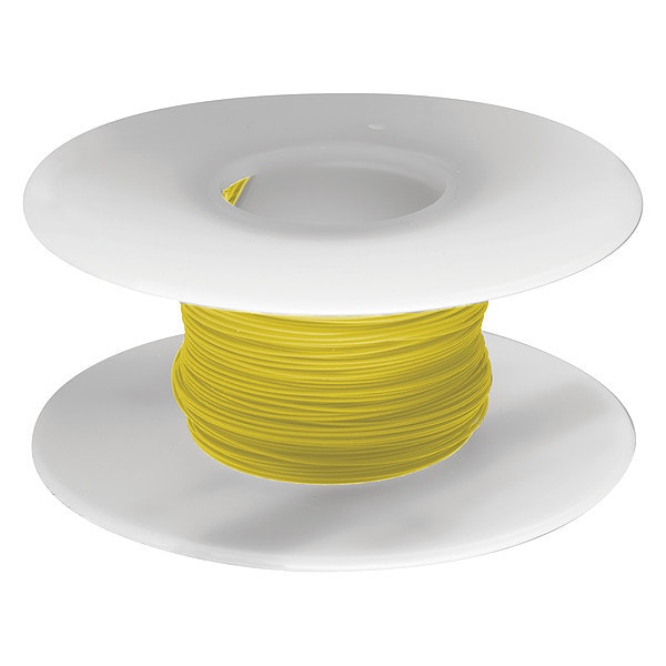 Alambre para enrollar en carrete, 30 AWG, amarillo, Kynar(R), 100 pies - R30Y-0100