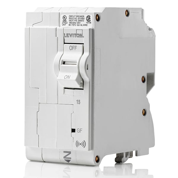 Leviton Circuit Breaker, 15A, 2 Pole, 120/240V AC - LB215-GS