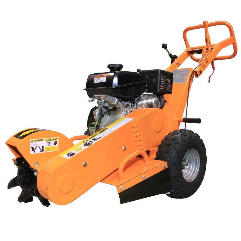 Power King 11 in. 14 HP Commercial Kohler Gas Powered Stump Grinder with Extra Set of Teeth and Precision Control Brake - PK0803-H