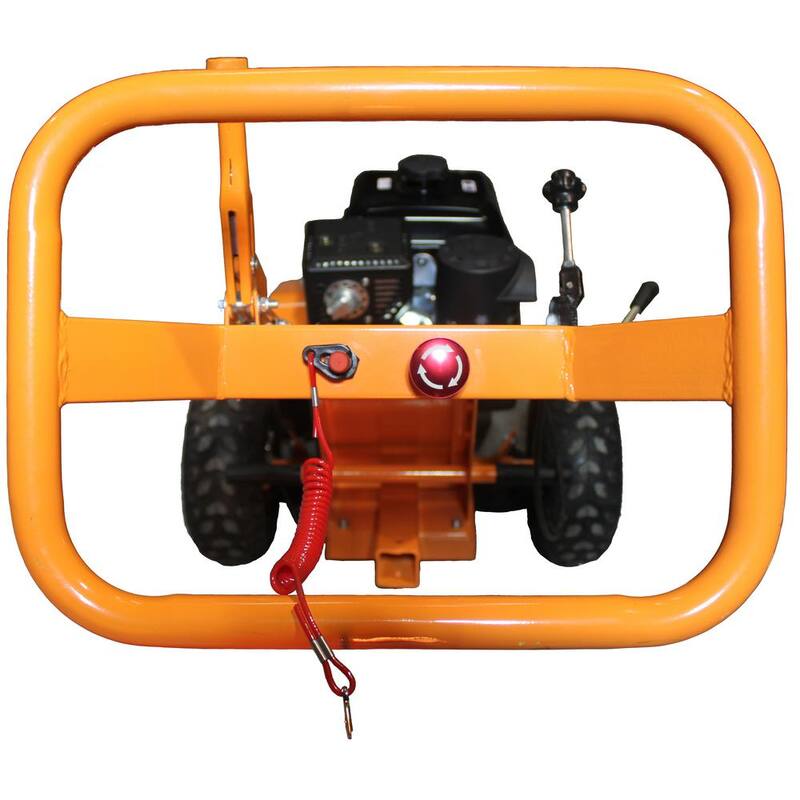 Power King 11 in. 14 HP Commercial Kohler Gas Powered Stump Grinder with Extra Set of Teeth and Precision Control Brake - PK0803-H