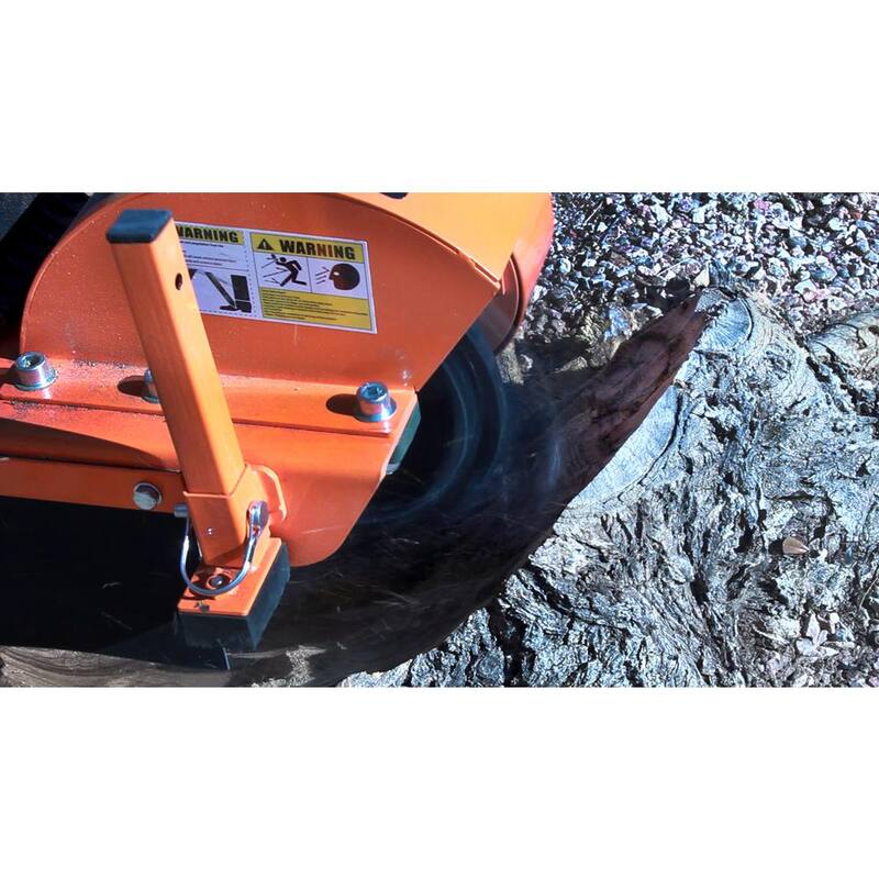 Power King 11 in. 14 HP Commercial Kohler Gas Powered Stump Grinder with Extra Set of Teeth, Tow Bar, Electric Start and Hour Meter - PK0803-EH1