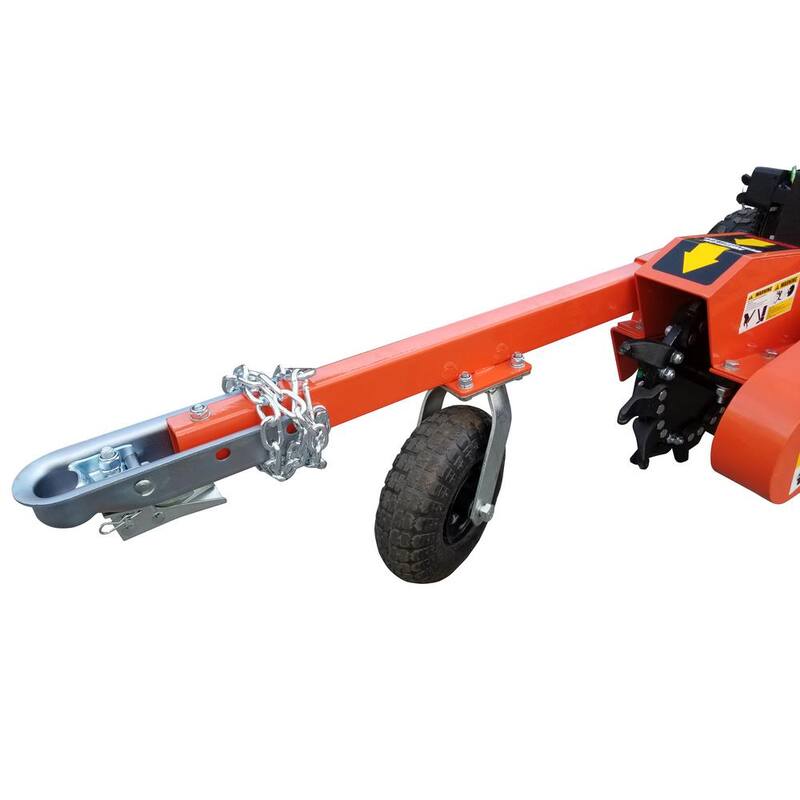 DK2 14 in. 14 HP Gas Powered Commercial Stump Grinder with Electric Start & Towbar - OPG888E