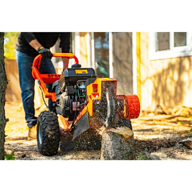 DK2 14 in. 14 HP Gas Powered Commercial Stump Grinder with Electric Start & Towbar - OPG888E