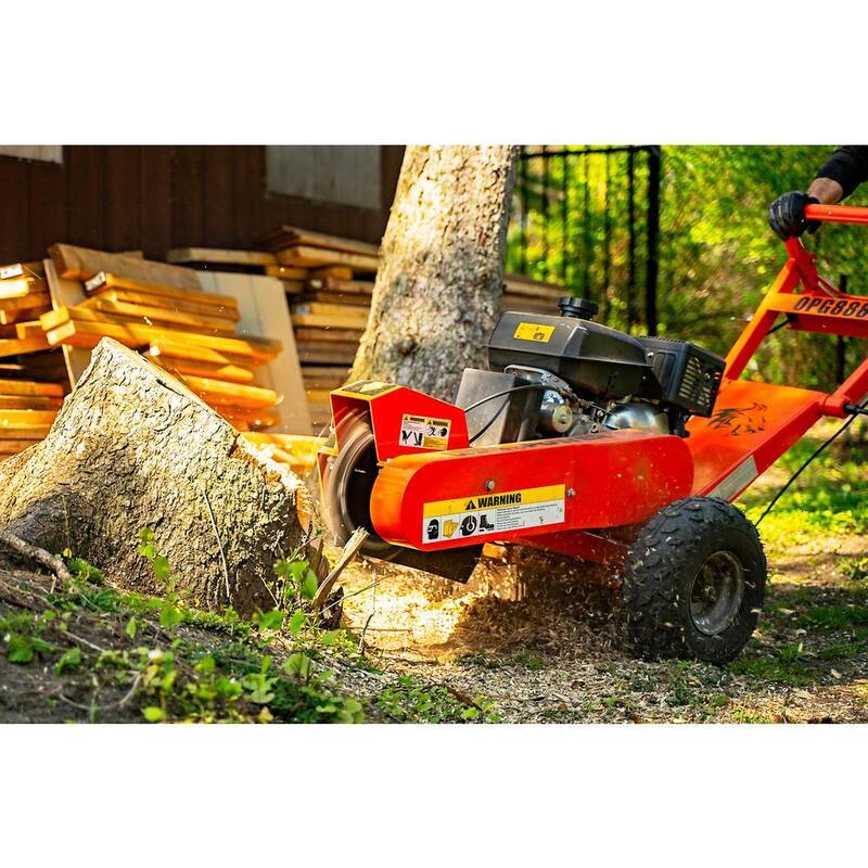 DK2 14 in. 14 HP Gas Powered Commercial Stump Grinder with Electric Start & Towbar - OPG888E