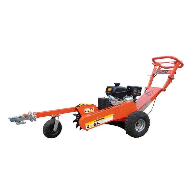 DK2 14 in. 14 HP Gas Powered Commercial Stump Grinder with Electric Start & Towbar - OPG888E