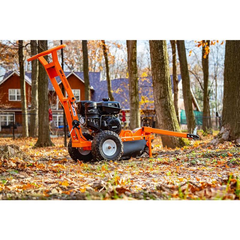 DK2 12 in. 14 HP Gas Powered Certified Commercial Stump Grinder with 9 High Speed HPDC Machined Carbide Cutters - OPG777
