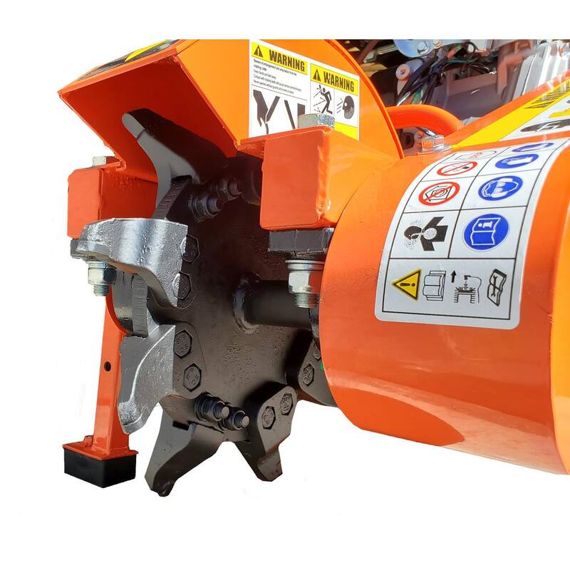 DK2 12 in. 14 HP Gas Powered Certified Commercial Stump Grinder with 9 High Speed HPDC Machined Carbide Cutters - OPG777