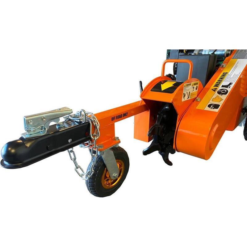 Power King 11 in. 14 HP Kohler Gas Powered Stump Grinder, Self Propelled, Electric Start, All Weather Cover, Dual Brake - PK0803-SP
