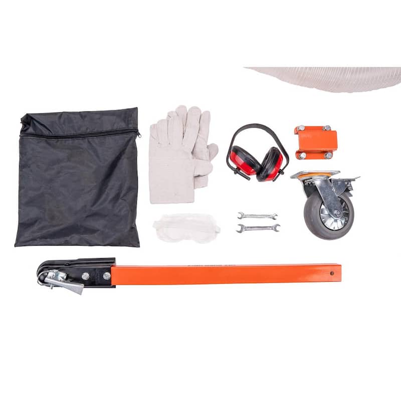 DK2 3 in. 7 HP Gas Powered Kohler Engine Direct Drive 3-in-1 Chipper Shredder Vacuum Mulcher Kit with Trailer Tow Hitch - OPC503V