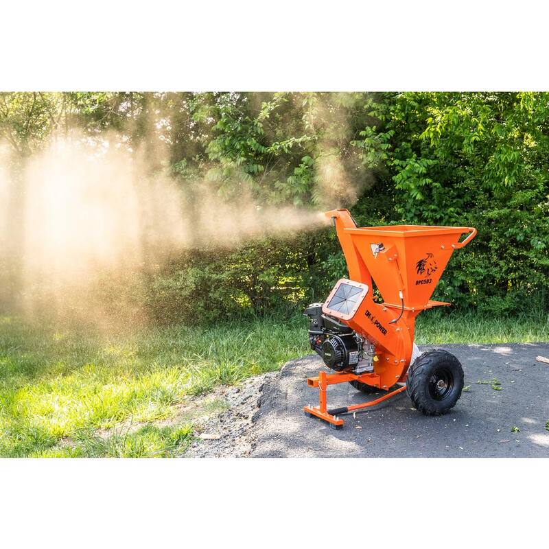 DK2 3 in. 7 HP Gas Powered Kohler Engine Direct Drive 3-in-1 Chipper Shredder Vacuum Mulcher Kit with Trailer Tow Hitch - OPC503V