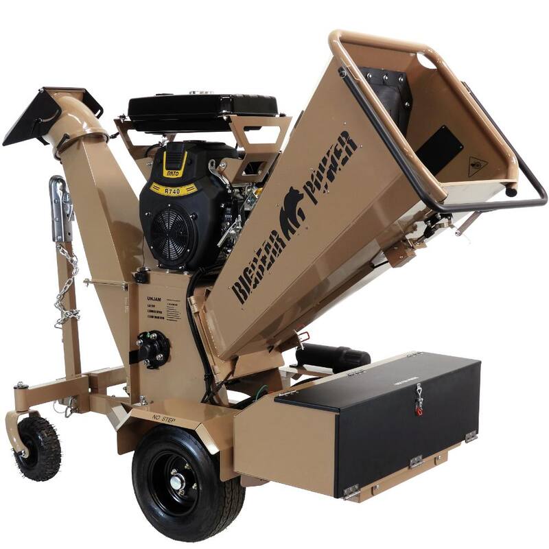 BIGBEAR POWER Tornadic 6 in. 20 HP V-Twin Engine, Gas Powered Commercial Chipper Shredder, Self Feeding, Electric Start - BBC62