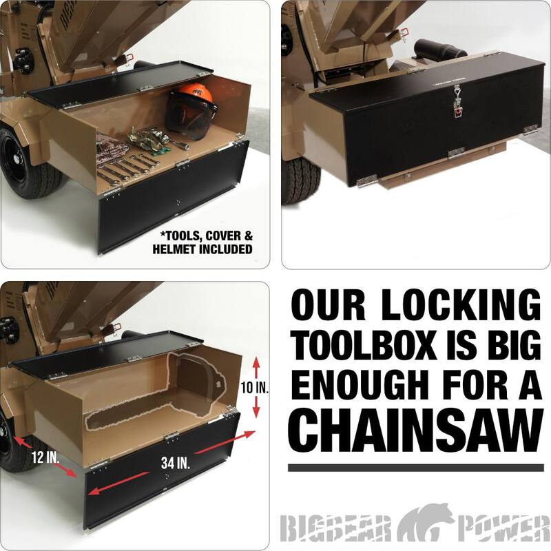 BIGBEAR POWER Tornadic 6 in. 20 HP V-Twin Engine, Gas Powered Commercial Chipper Shredder, Self Feeding, Electric Start - BBC62