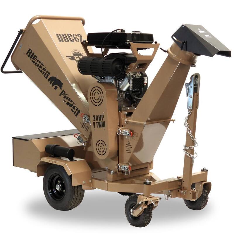 BIGBEAR POWER Tornadic 6 in. 20 HP V-Twin Engine, Gas Powered Commercial Chipper Shredder, Self Feeding, Electric Start - BBC62