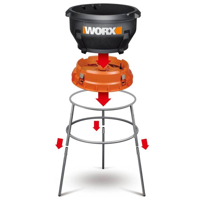 Worx 6.8 in. 13 Amp 2 HP Leaf Mulcher - WG430