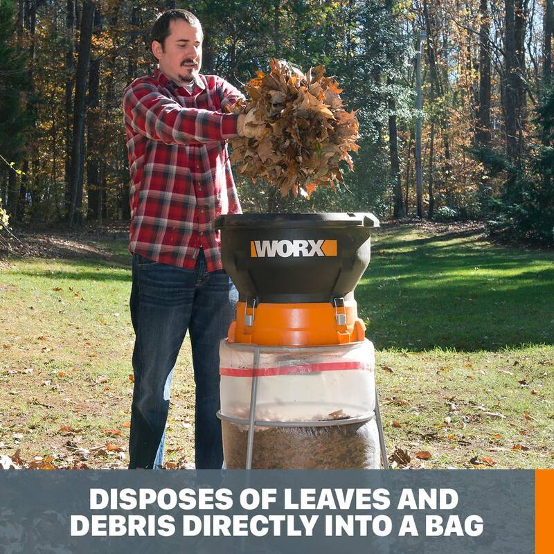 Worx 6.8 in. 13 Amp 2 HP Leaf Mulcher - WG430