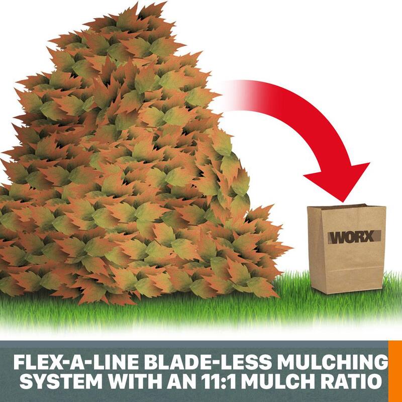 Worx 6.8 in. 13 Amp 2 HP Leaf Mulcher - WG430