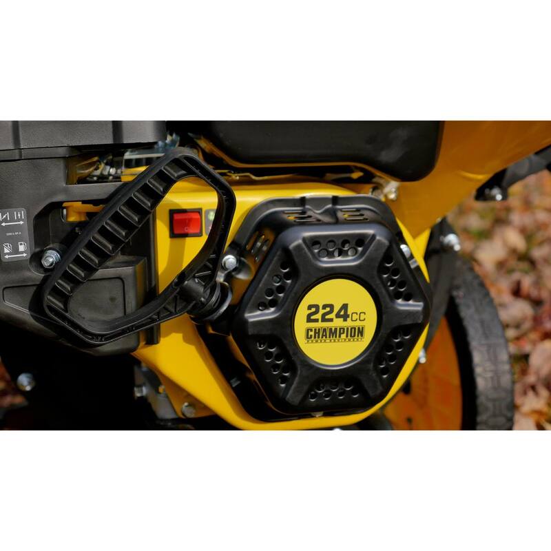 Champion Power Equipment 3 in. Dia 224 cc 2-in-1 Upright Gas Powered Wood Chipper Shredder - 200946