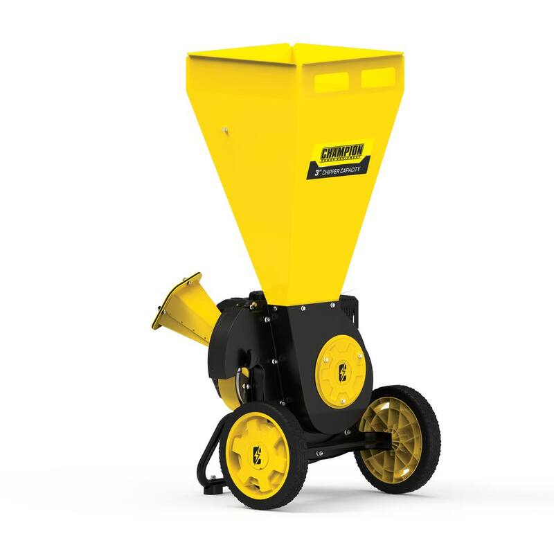 Champion Power Equipment 3 in. Dia 224 cc 2-in-1 Upright Gas Powered Wood Chipper Shredder - 200946