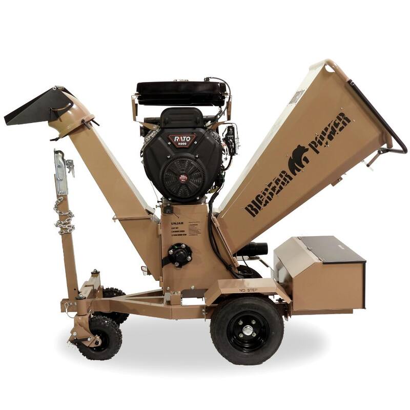 BIGBEAR POWER Tornadic 7 in. 34 HP V-Twin Engine, Gas Powered Commercial Chipper Shredder, Self Feeding, Electric Start - BBC72