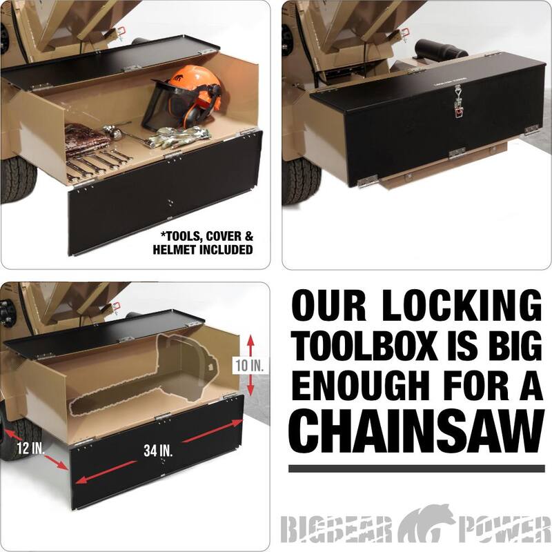 BIGBEAR POWER Tornadic 7 in. 34 HP V-Twin Engine, Gas Powered Commercial Chipper Shredder, Self Feeding, Electric Start - BBC72