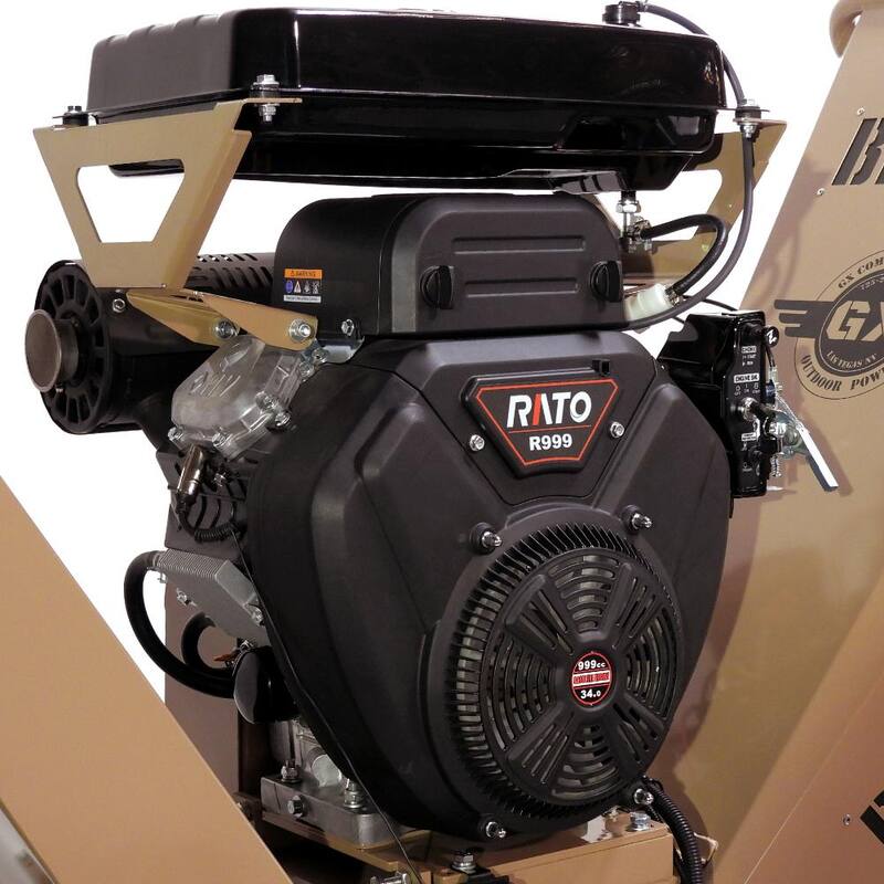 BIGBEAR POWER Tornadic 7 in. 34 HP V-Twin Engine, Gas Powered Commercial Chipper Shredder, Self Feeding, Electric Start - BBC72
