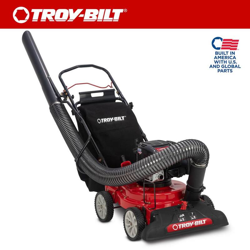 Troy-Bilt 24 in. Leaf Vacuum Head, 1.5 in. Chipping Capacity Self-Propelled Gas Powered Chipper Shredder Vacuum - CSV070B