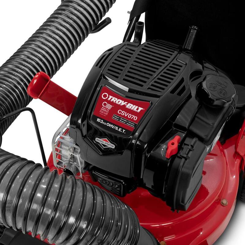 Troy-Bilt 24 in. Leaf Vacuum Head, 1.5 in. Chipping Capacity Self-Propelled Gas Powered Chipper Shredder Vacuum - CSV070B