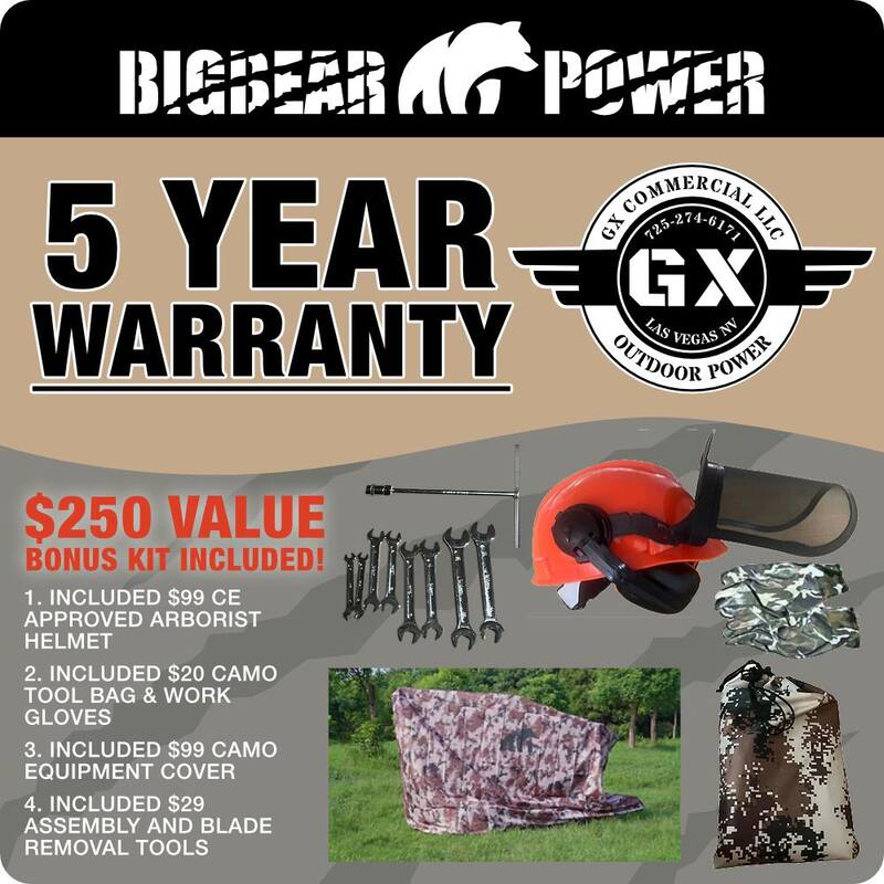 BIGBEAR POWER Tornadic 5 in. 15 HP Gas Powered Commercial Chipper Shredder, Self Feeding, Tow Package, Electric Start - BBC52