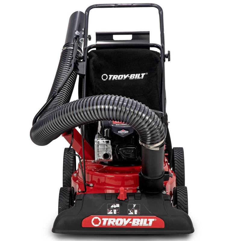 Troy-Bilt 24 in. Leaf Vacuum Head 1.5 in. Chipping Capacity Gas Powered Chipper Shredder Vacuum with High Rear Wheels - CSV060B