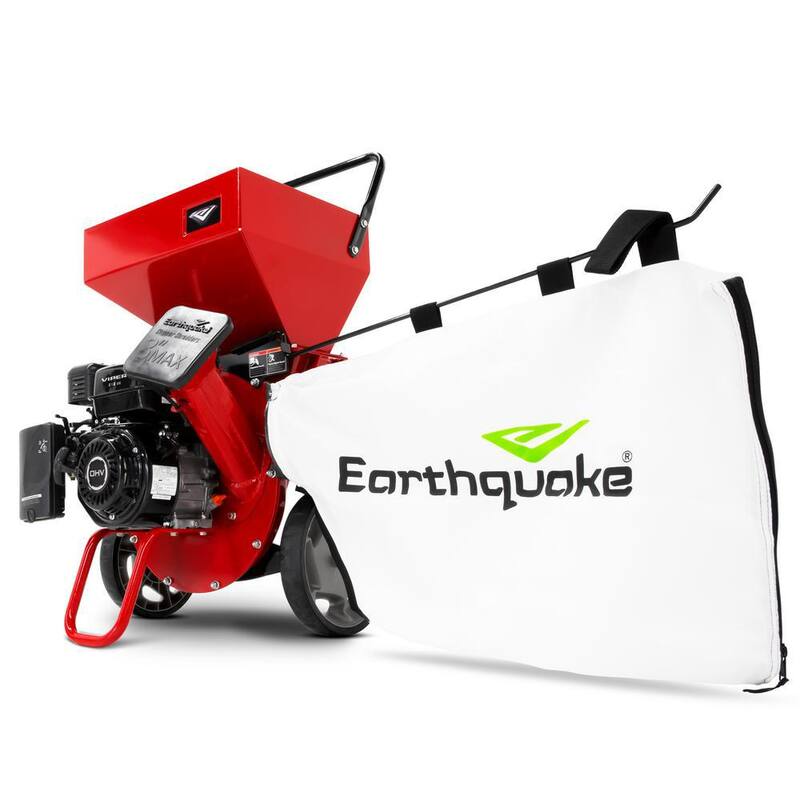 Earthquake Chipper Shredder Gas Powered Heavy-Duty 301 cc, 4 Cycle Viper Engine 5-Year Warranty - 33964