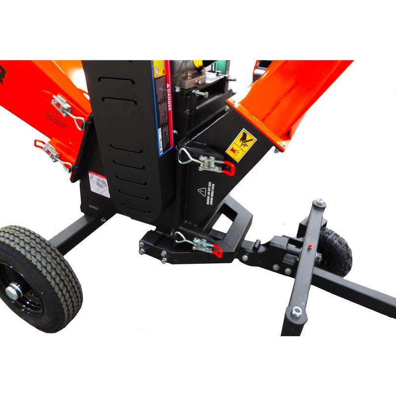 DK2 6 in. 14 HP Gas Powered Kohler Engine Kinetic Chipper Shredder with Electric Start and DOT Road Legal Tires - OPC566E