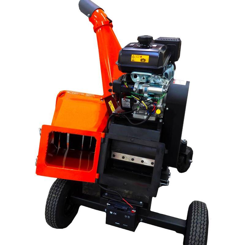 DK2 6 in. 14 HP Gas Powered Kohler Engine Kinetic Chipper Shredder with Electric Start and DOT Road Legal Tires - OPC566E