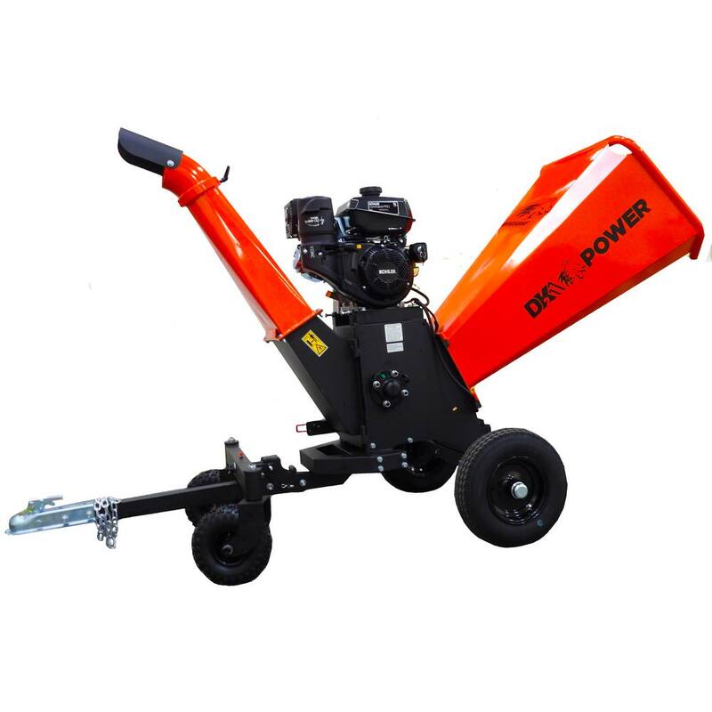 DK2 6 in. 14 HP Gas Powered Kohler Engine Kinetic Chipper Shredder with Electric Start and DOT Road Legal Tires - OPC566E