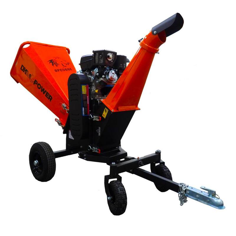 DK2 6 in. 14 HP Gas Powered Kohler Engine Kinetic Chipper Shredder with Electric Start and DOT Road Legal Tires - OPC566E