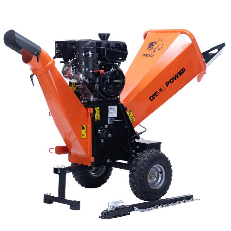 DK2 5 in. Kinetic 9.5 HP Gas Powered Wood Chipper Powered by a 277cc KOHLER Command PRO Engine - OPC525
