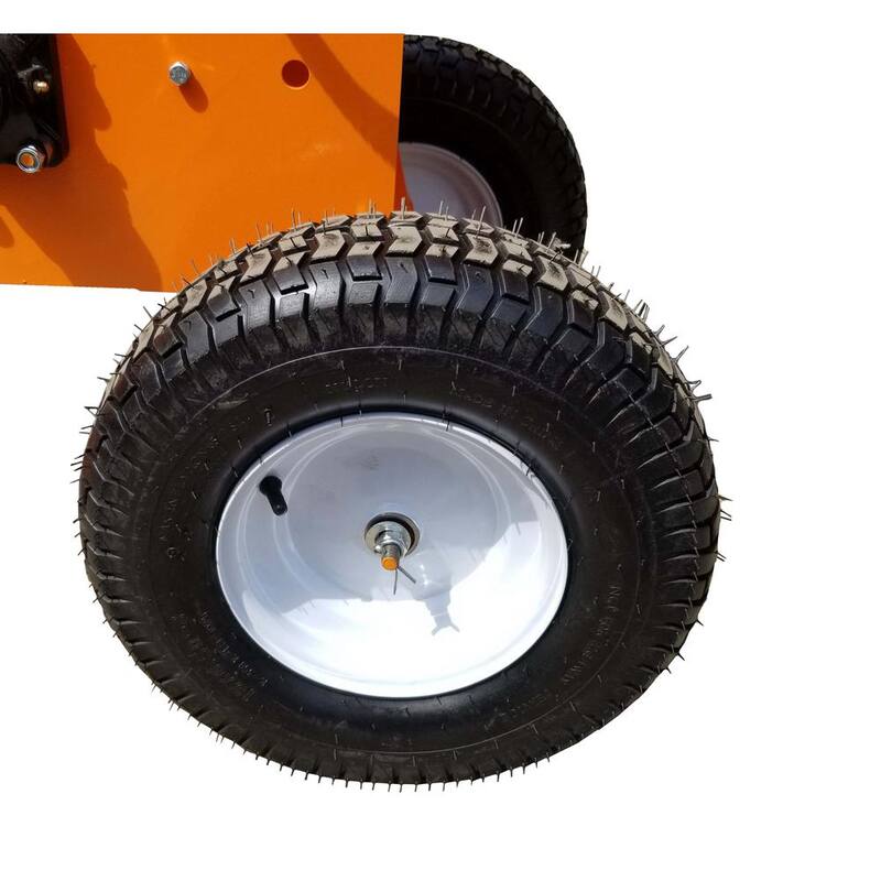 Power King 4 in. 9.5 HP Kohler Engine Gas Powered Commercial Chipper Shredder Kit with Removable Tow Hitch Bar, Wheel Extension Set - PK0903-H1