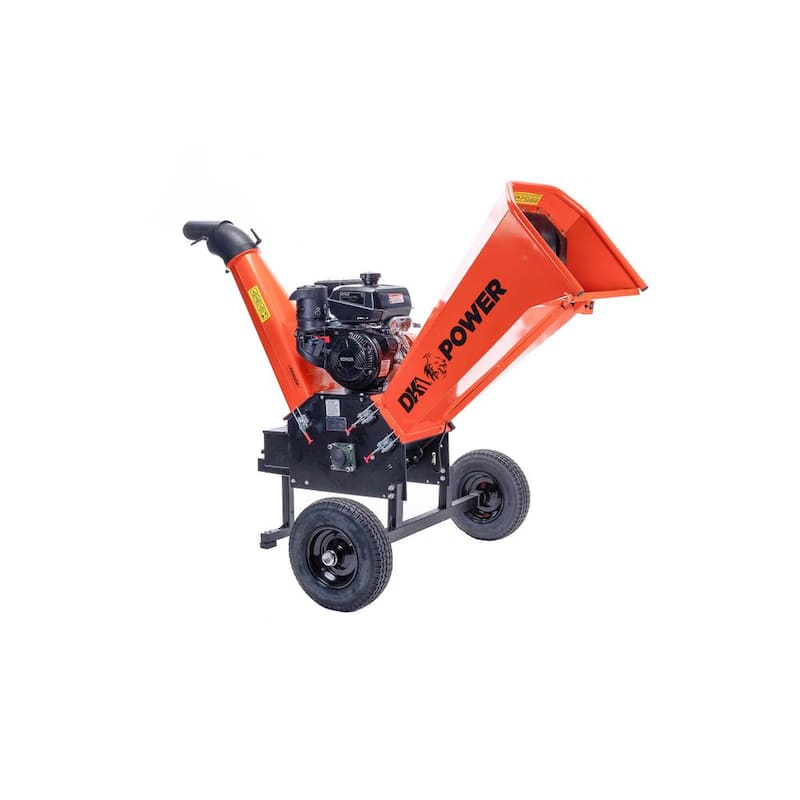 DK2 6 in. 14 HP Gas Powered Electric Start Kohler Engine Commercial Chipper Shredder, Extended Axles, Trailer Tow Hitch - OPC506E