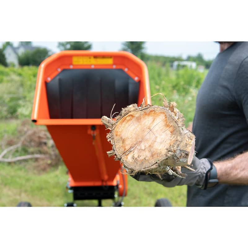 DK2 6 in. 14 HP Gas Powered Electric Start Kohler Engine Commercial Chipper Shredder, Extended Axles, Trailer Tow Hitch - OPC506E