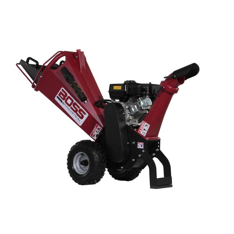 Boss Industrial 4 in. 7hp Gas Powered Chipper Shredder with Dual Belt Drive - CGR40