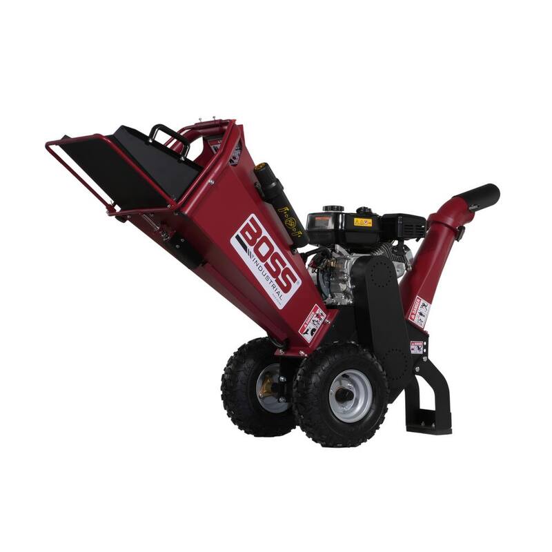 Boss Industrial 4 in. 7hp Gas Powered Chipper Shredder with Dual Belt Drive - CGR40