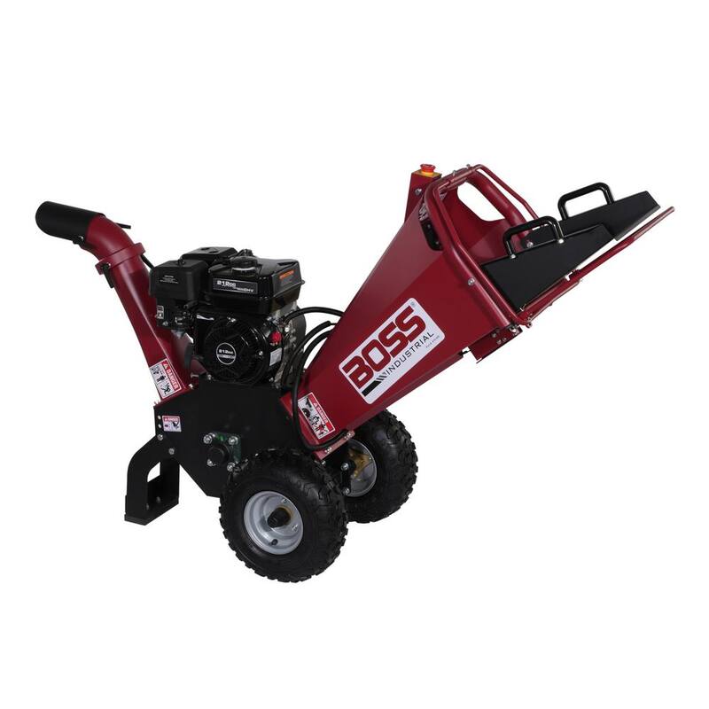 Boss Industrial 4 in. 7hp Gas Powered Chipper Shredder with Dual Belt Drive - CGR40